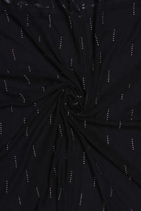 Black Midnight Glamour Beaded Black Stole For Women - غاجي والا إكسبورت Gajiwala Export