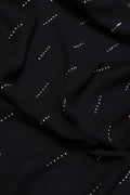 Black Midnight Glamour Beaded Black Stole For Women - غاجي والا إكسبورت Gajiwala Export