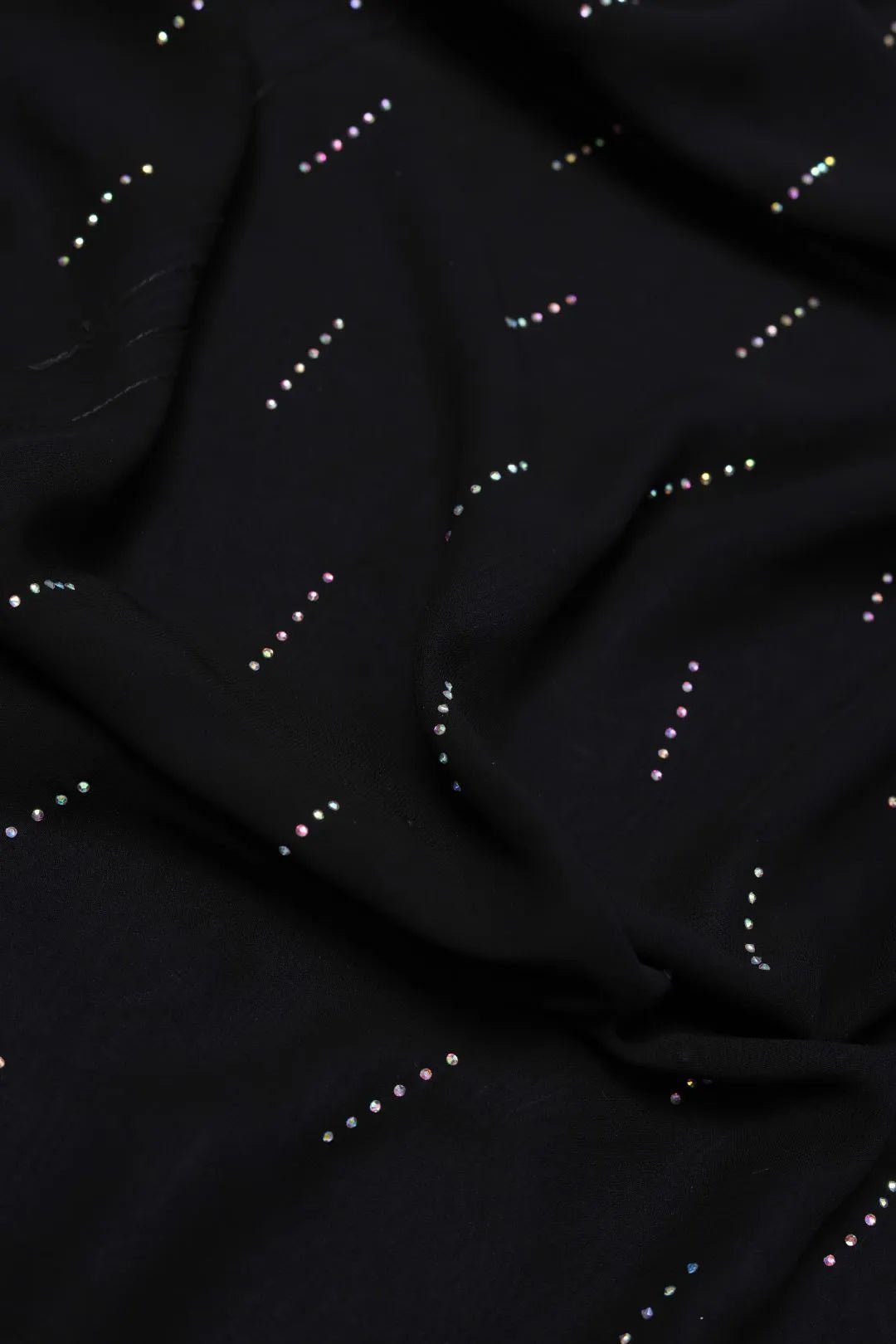 Black Midnight Glamour Beaded Black Stole For Women - غاجي والا إكسبورت Gajiwala Export