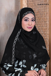 Black Modest Floral Print Tunic and Maxi Skirt Set - غاجي والا إكسبورت Gajiwala Export