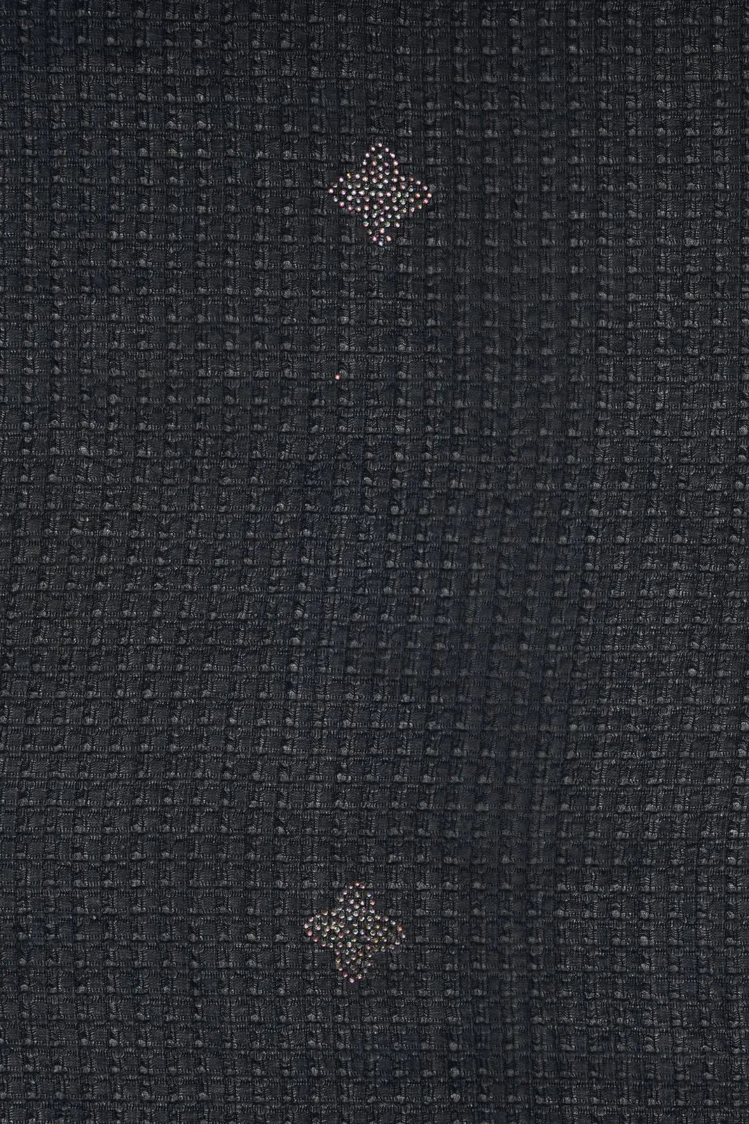 Black Textured Stole with Discreet Motifs - غاجي والا إكسبورت Gajiwala Export