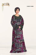 Ethnic Multicolor printed maxi kaftan dress for women - غاجي والا إكسبورت Gajiwala Export