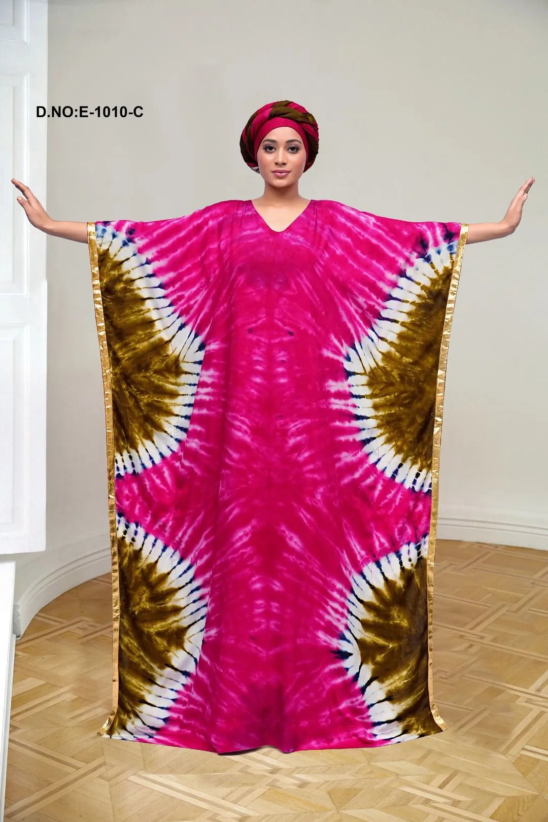 Bold Tie - Dye Farasha Kaftan Ready To Wear - غاجي والا إكسبورت Gajiwala Export