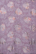 Brasso Fabric with Multi - Tone Silver and Rose Gold Foil Leaves - غاجي والا إكسبورت Gajiwala Export