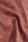 Brown Fabric with Abstract Linear Pattern - غاجي والا إكسبورت Gajiwala Export