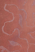 Brown Fabric with Abstract Linear Pattern - غاجي والا إكسبورت Gajiwala Export