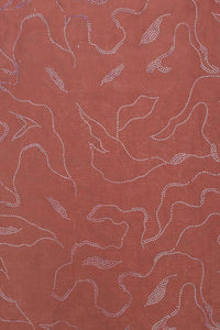 Brown Fabric with Abstract Linear Pattern - غاجي والا إكسبورت Gajiwala Export