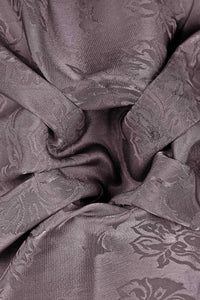 Brown Floral Damask Jacquard Fabric For Women - غاجي والا إكسبورت Gajiwala Export