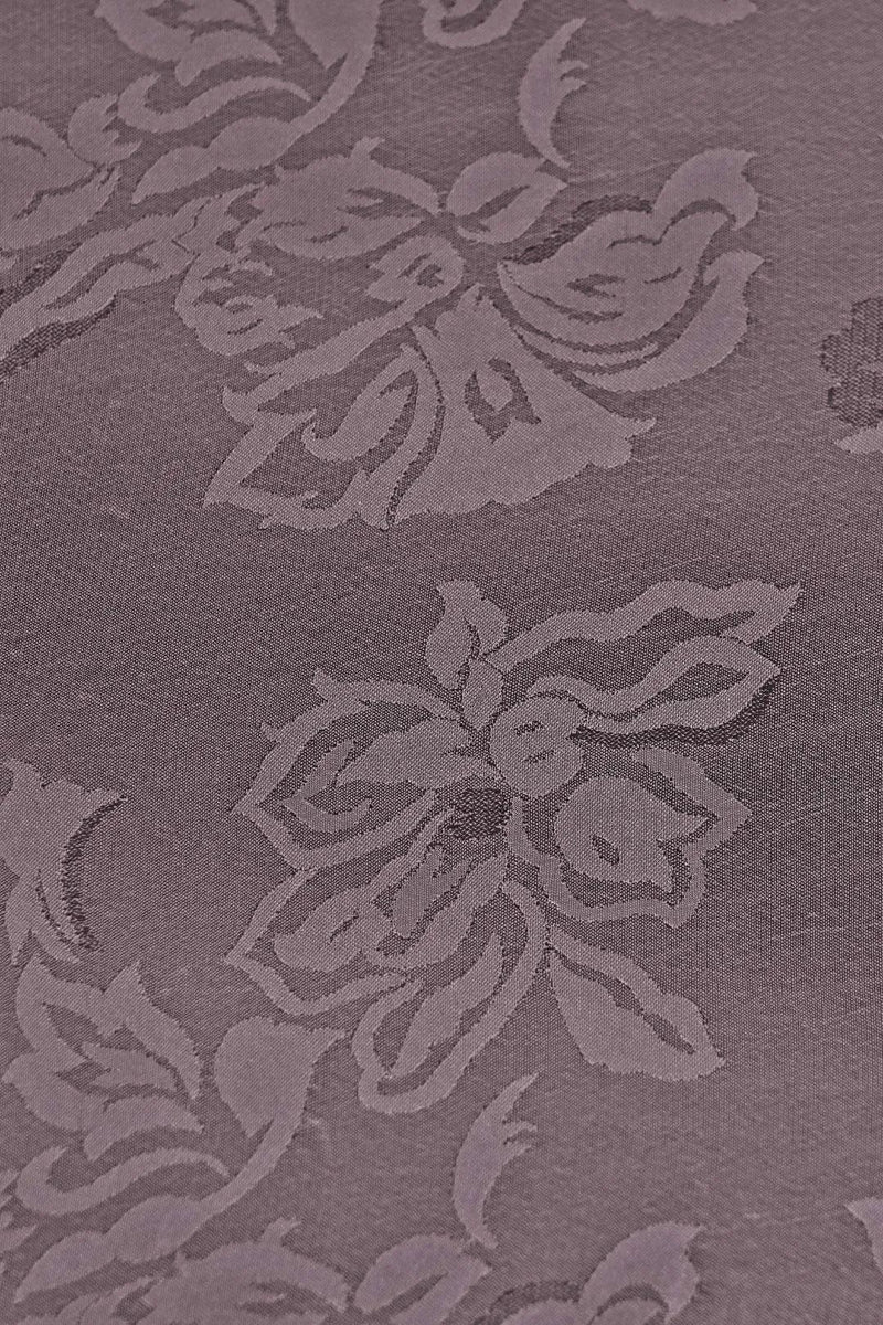 Brown Floral Damask Jacquard Fabric For Women - غاجي والا إكسبورت Gajiwala Export