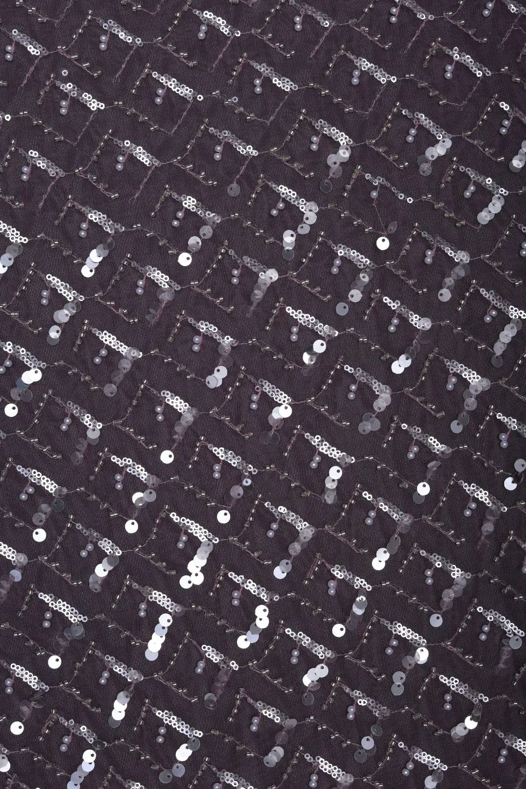 Butterfly Net With Square Hand Work Fabric - غاجي والا إكسبورت Gajiwala Export