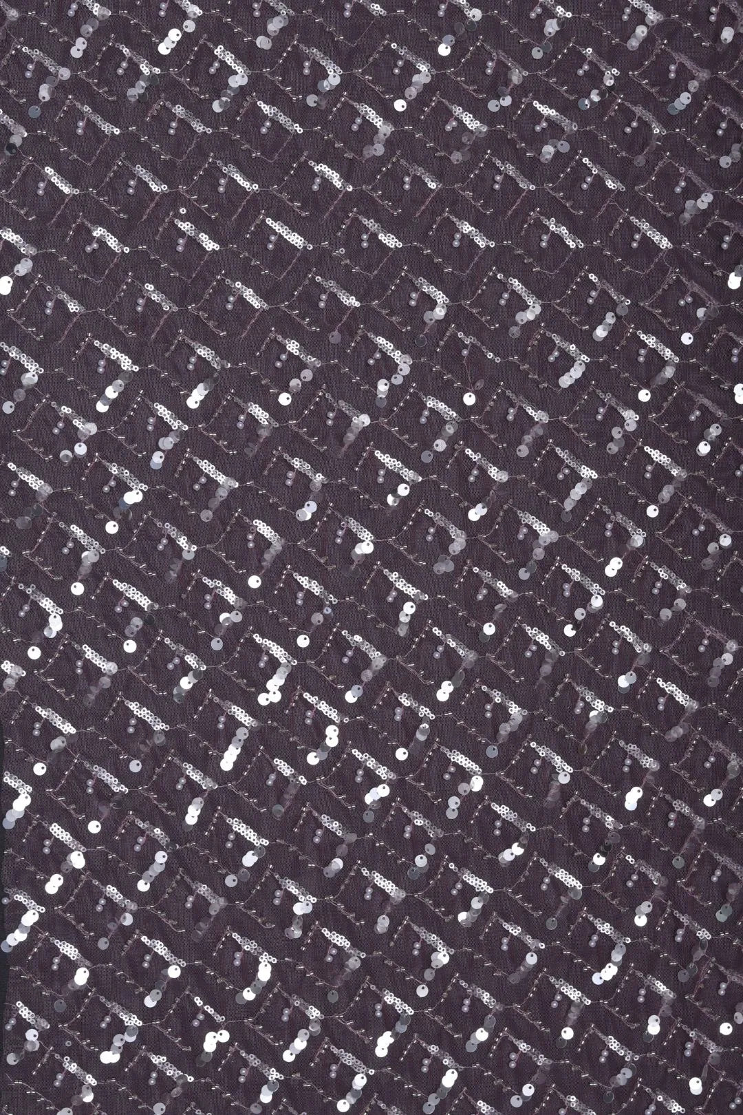 Butterfly Net With Square Hand Work Fabric - غاجي والا إكسبورت Gajiwala Export