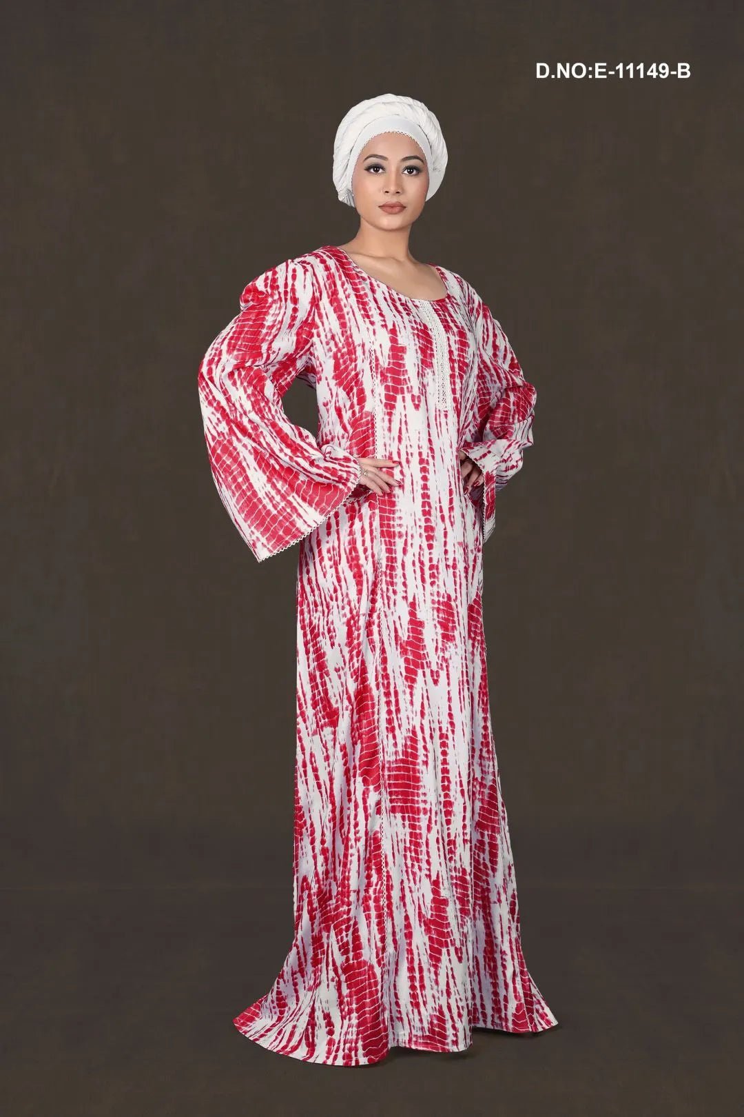 Vibrant Tie-Dye Maxi kaftan Gown for Women - غاجي والا إكسبورت Gajiwala Export