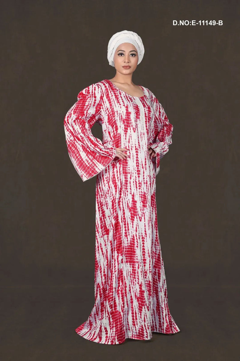 Vibrant Tie-Dye Maxi kaftan Gown for Women - غاجي والا إكسبورت Gajiwala Export