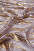 Chevron Stripe Jacquard Fabric with Metallic Weave - غاجي والا إكسبورت Gajiwala Export
