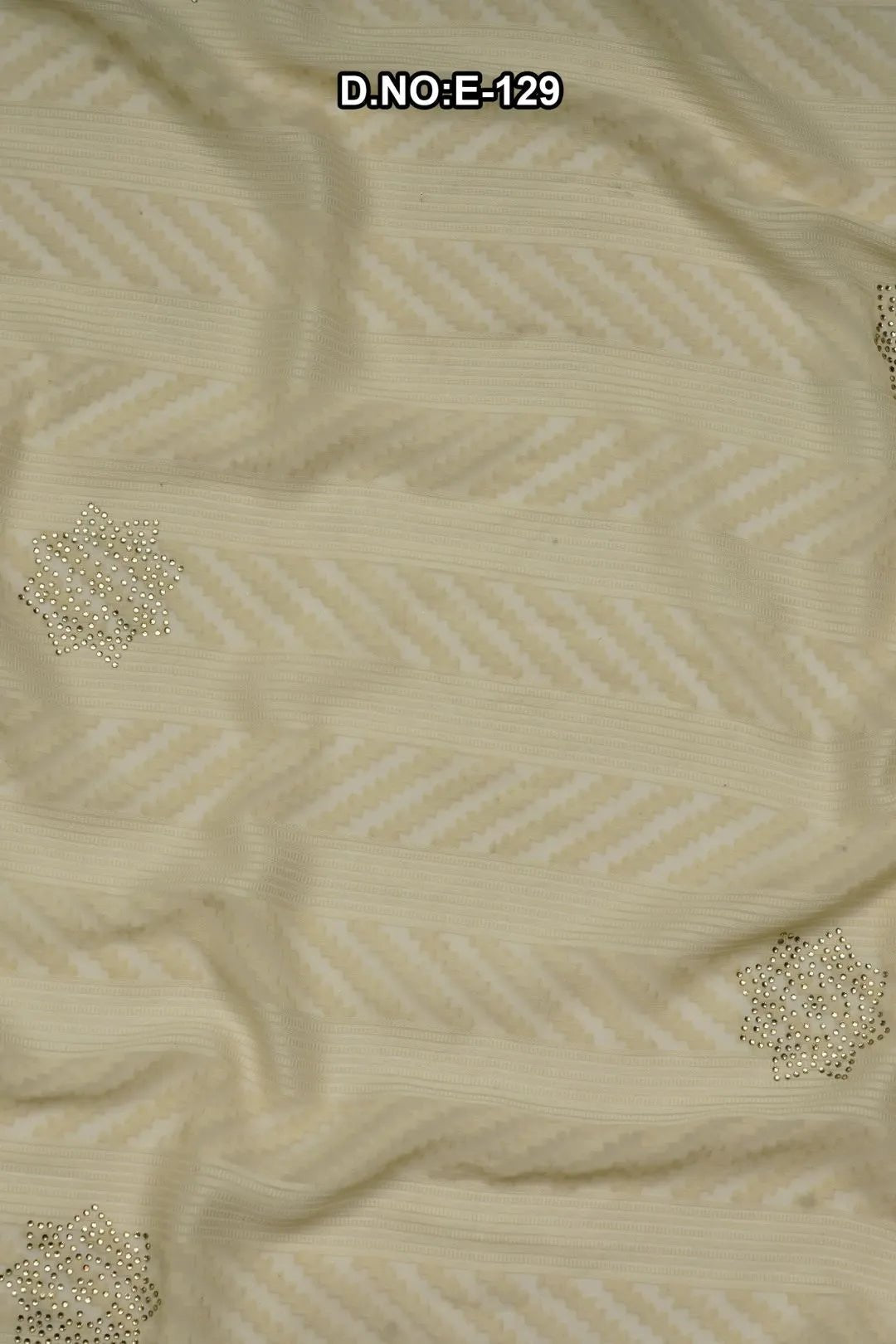 Chevron - Textured Stole with Crystal Starbursts - غاجي والا إكسبورت Gajiwala Export