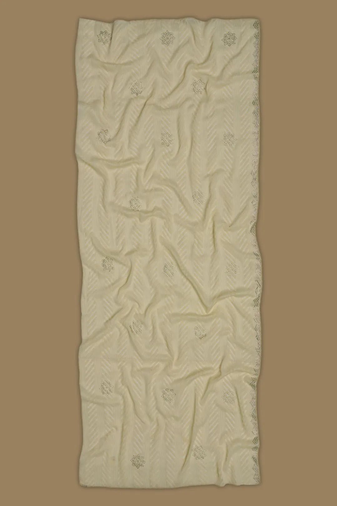 Chevron - Textured Stole with Crystal Starbursts - غاجي والا إكسبورت Gajiwala Export