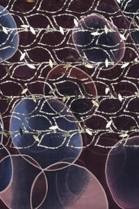 Circle Print Viscose with Sequin Chain Embellishment - غاجي والا إكسبورت Gajiwala Export