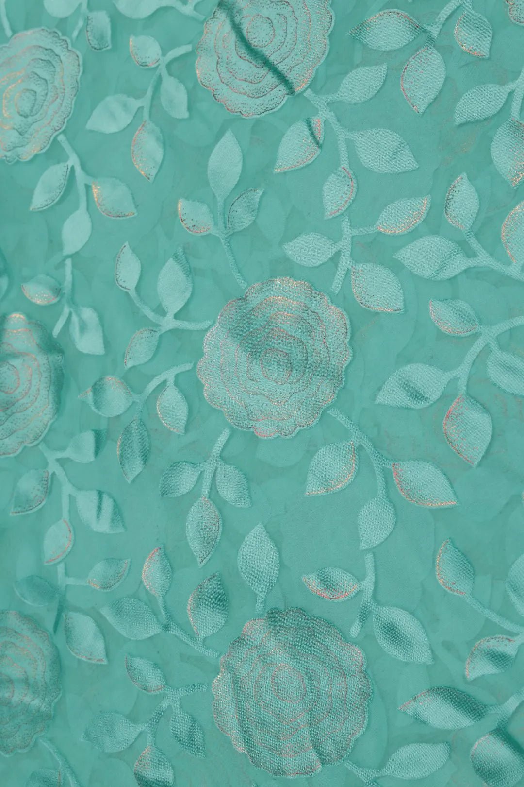 Cool Floral Metallic Brasso Fabric - غاجي والا إكسبورت Gajiwala Export