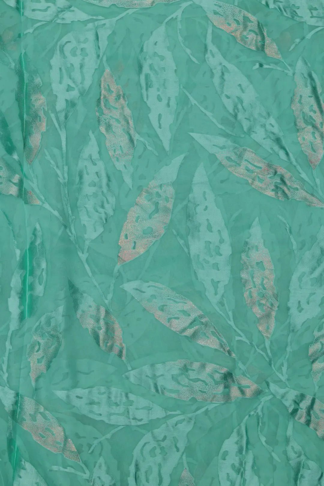 Cool Floral Metallic Foliage Brasso Fabric - غاجي والا إكسبورت Gajiwala Export