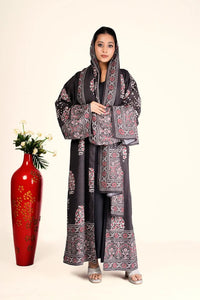 Cotton Chikankari Shrug with Ajrak - Inspired Detailing - غاجي والا إكسبورت Gajiwala Export