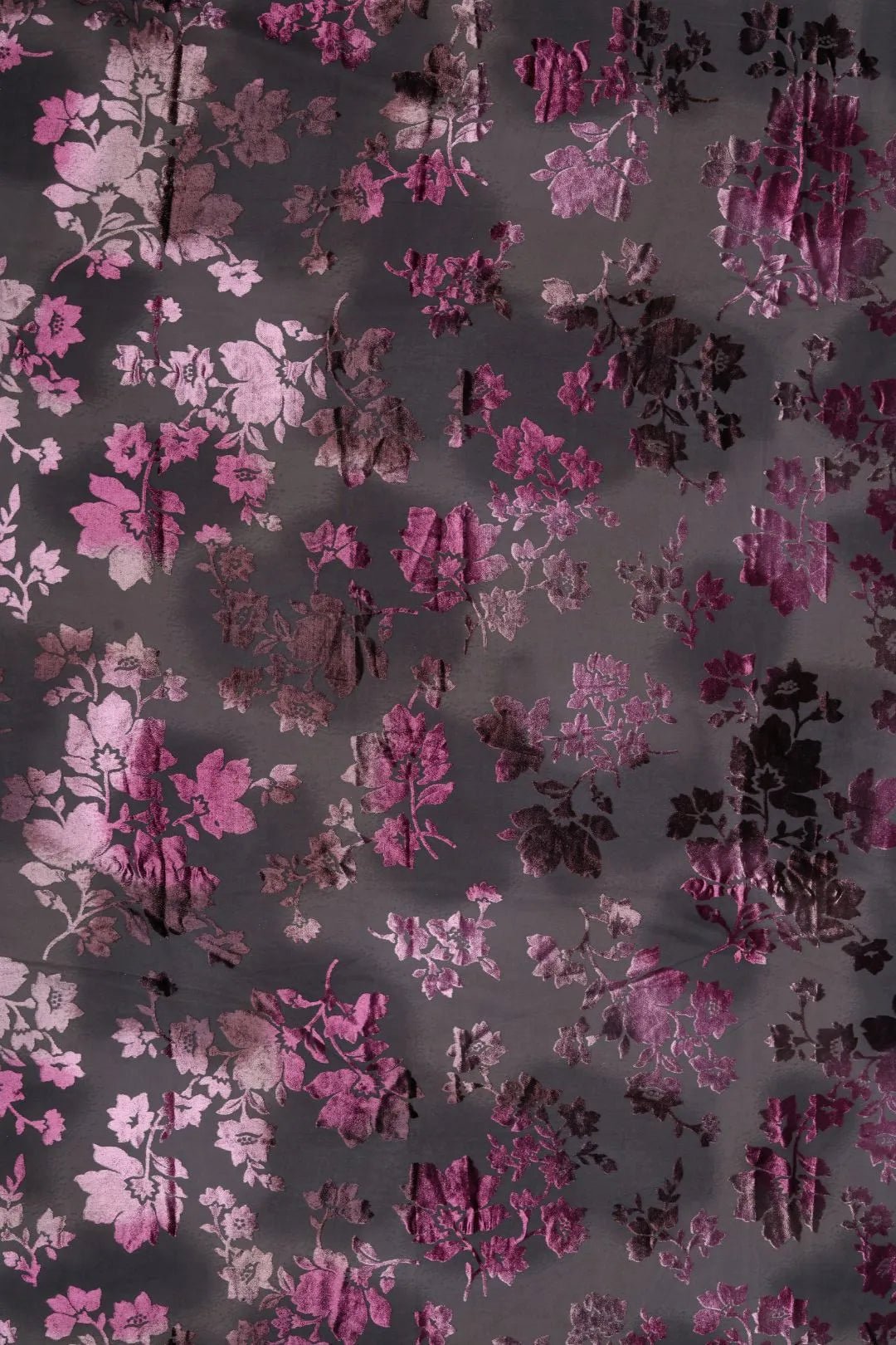 Crushed Wine Brasso velvet fabric - غاجي والا إكسبورت Gajiwala Export