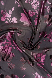 Crushed Wine Brasso velvet fabric- غاجي والا إكسبورت Gajiwala Export