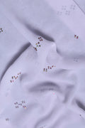 Crystal White Geometric Sparkle Designer Stole - غاجي والا إكسبورت Gajiwala Export