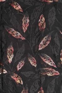 Deep Contrast Metallic Foliage Brasso Fabric - غاجي والا إكسبورت Gajiwala Export