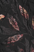 Deep Contrast Metallic Foliage Brasso Fabric - غاجي والا إكسبورت Gajiwala Export