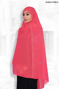 Designer Dupatta with Crystal Floral Accents - غاجي والا إكسبورت Gajiwala Export