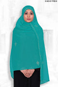 Designer Dupatta with Crystal Floral Accents - غاجي والا إكسبورت Gajiwala Export