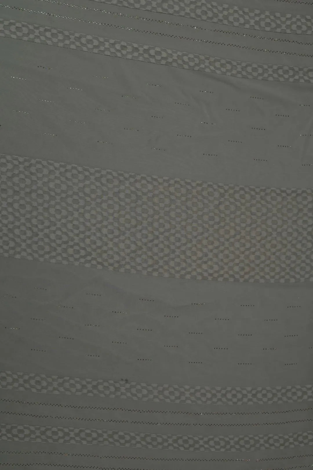 Dove Grey Textured Geometric Stripe Stole Luxury Designer Scarf for Women - غاجي والا إكسبورت Gajiwala Export