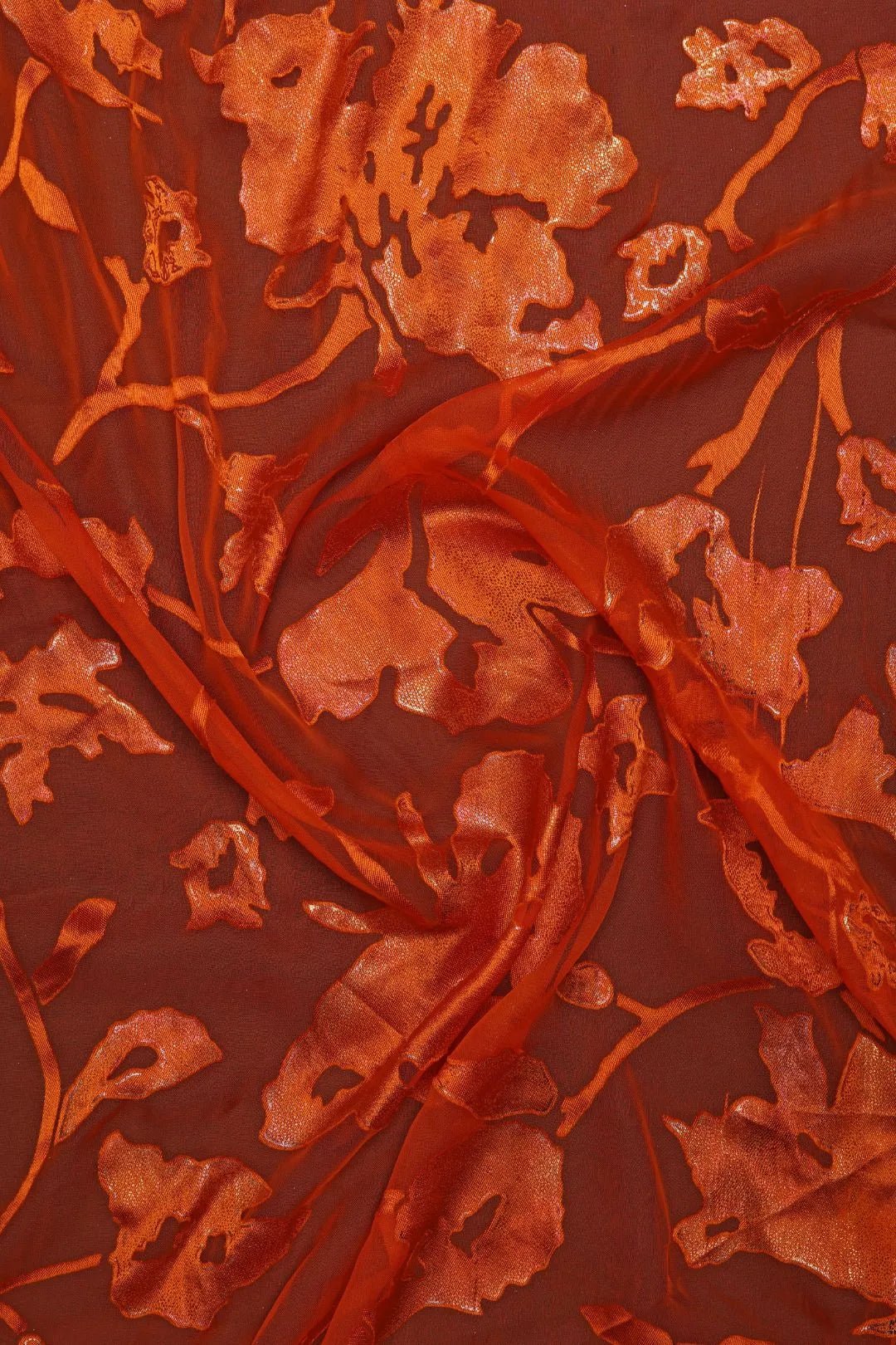 Dramatic Plume Sequin Embroidered Fabric - غاجي والا إكسبورت Gajiwala Export