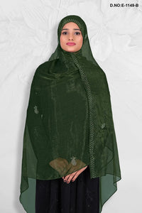 Dupatta with Metallic Shimmer Stripes For Women - غاجي والا إكسبورت Gajiwala Export