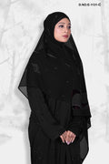 Dupatta with Rhinestone Accent and Print Border - غاجي والا إكسبورت Gajiwala Export