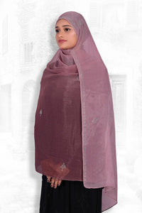 Dupatta with Shimmer Texture and Crystal Trim - غاجي والا إكسبورت Gajiwala Export