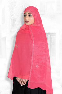 Dupatta with Shimmer Texture and Crystal Trim - غاجي والا إكسبورت Gajiwala Export