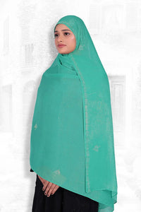 Dupatta with Shimmer Texture and Crystal Trim - غاجي والا إكسبورت Gajiwala Export