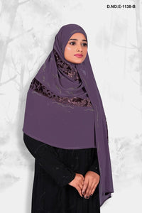 Dupatta with Silver - Lined Border For Women - غاجي والا إكسبورت Gajiwala Export