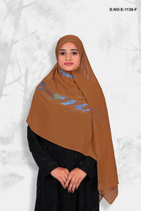 Dupatta with Silver - Lined Border For Women - غاجي والا إكسبورت Gajiwala Export