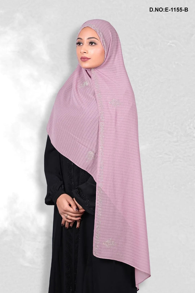 Dupatta with Vertical Luminous Stripes For Women - غاجي والا إكسبورت Gajiwala Export