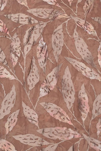 Earth Tonal Metallic Foliage Brasso Fabric - غاجي والا إكسبورت Gajiwala Export