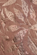 Earth Tonal Metallic Foliage Brasso Fabric - غاجي والا إكسبورت Gajiwala Export