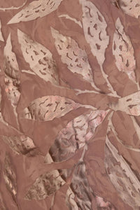 Earth Tonal Metallic Foliage Brasso Fabric - غاجي والا إكسبورت Gajiwala Export