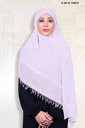 Elegant Dupatta with Chevron Mesh and Fringe - غاجي والا إكسبورت Gajiwala Export