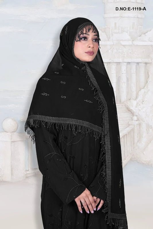 Elegant Ensemble with Statement Dupatta Trim - غاجي والا إكسبورت Gajiwala Export