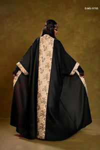 Elegant Linen Shrug with Printed Border Design - غاجي والا إكسبورت Gajiwala Export