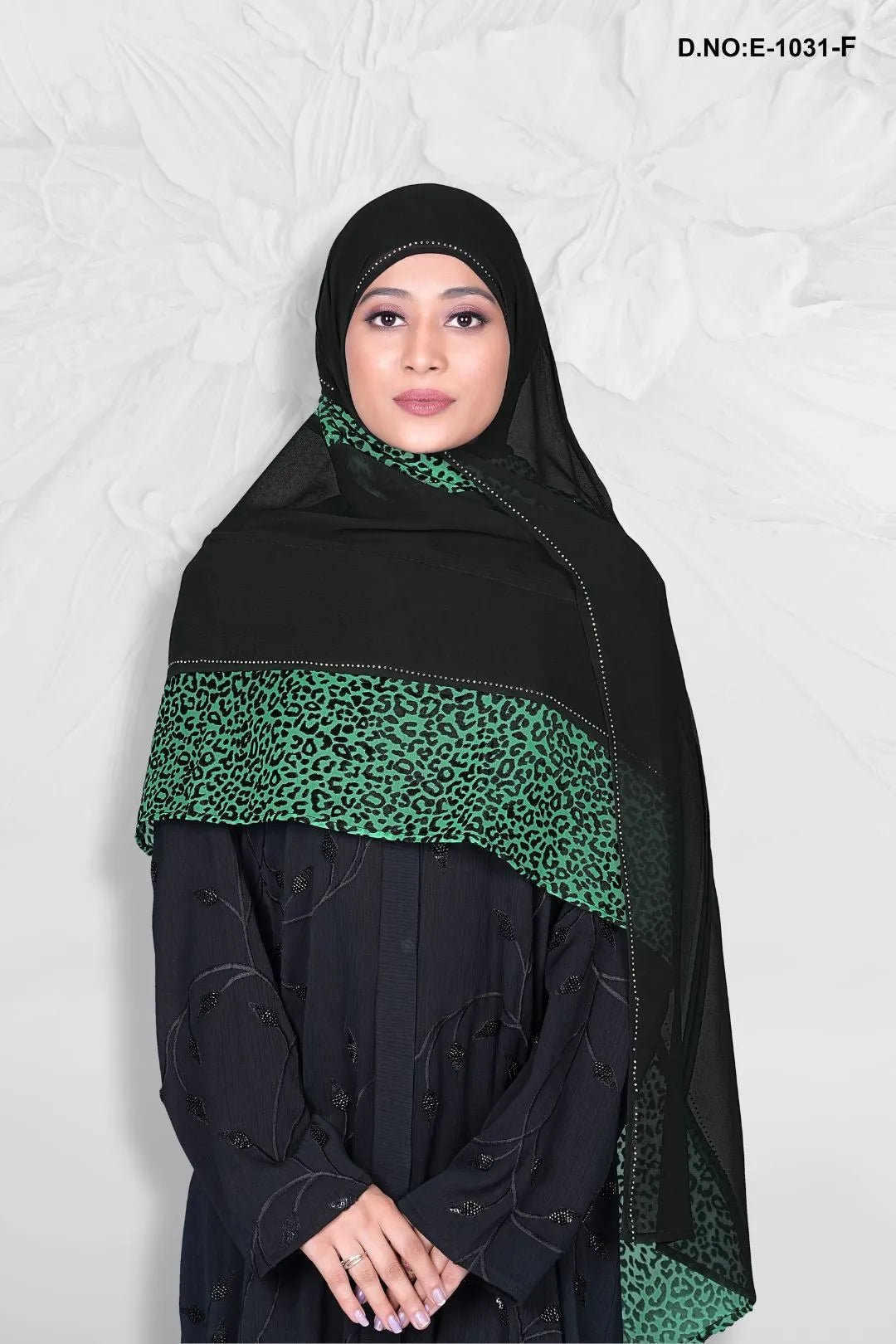 Elegant Modesty Veil with Jacquard Pattern Dupatta - غاجي والا إكسبورت Gajiwala Export