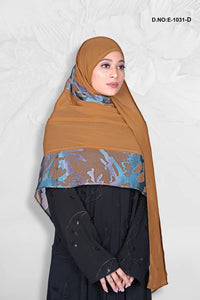 Elegant Modesty Veil with Jacquard Pattern Dupatta - غاجي والا إكسبورت Gajiwala Export