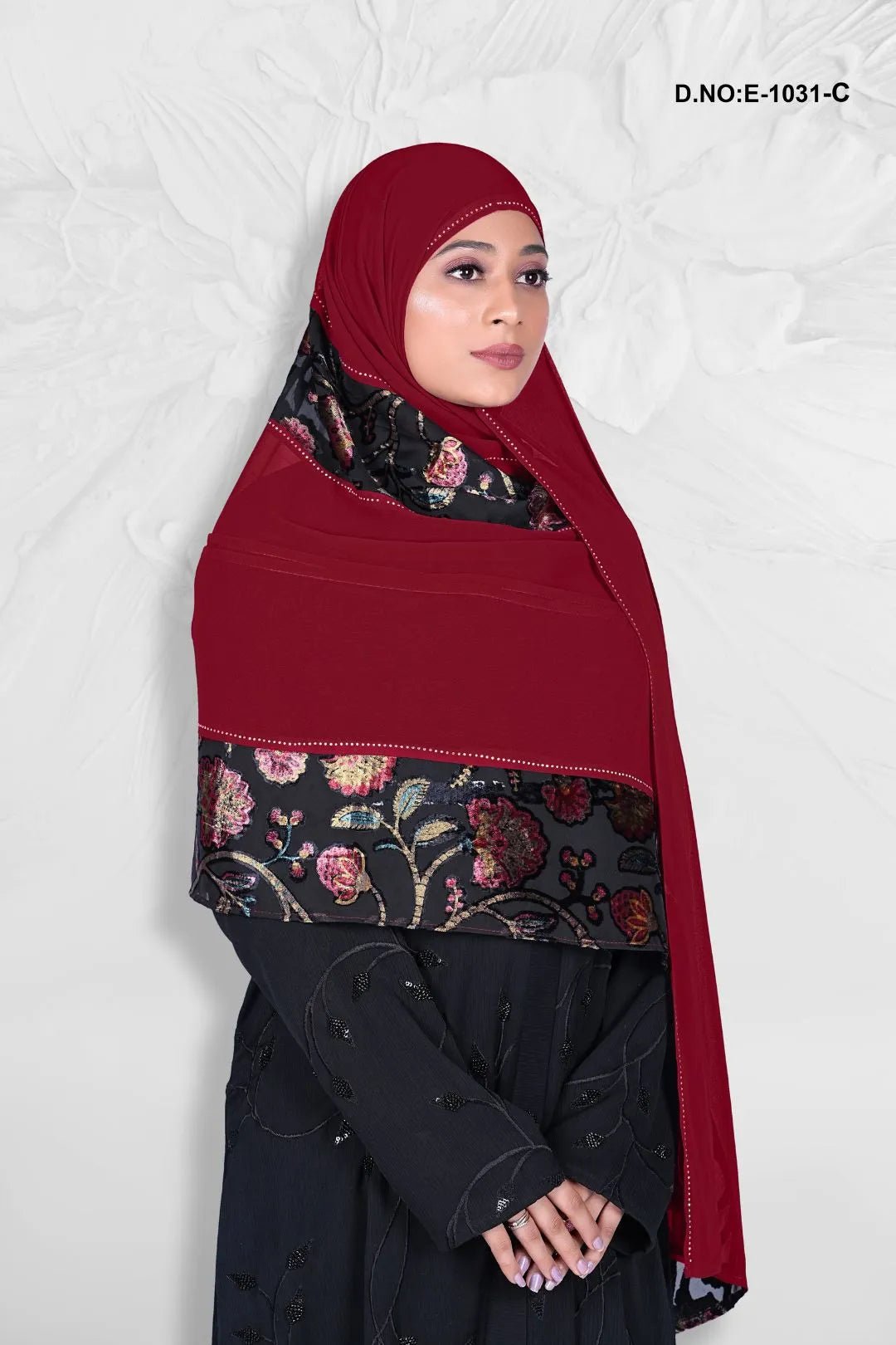 Elegant Modesty Veil with Jacquard Pattern Dupatta - غاجي والا إكسبورت Gajiwala Export